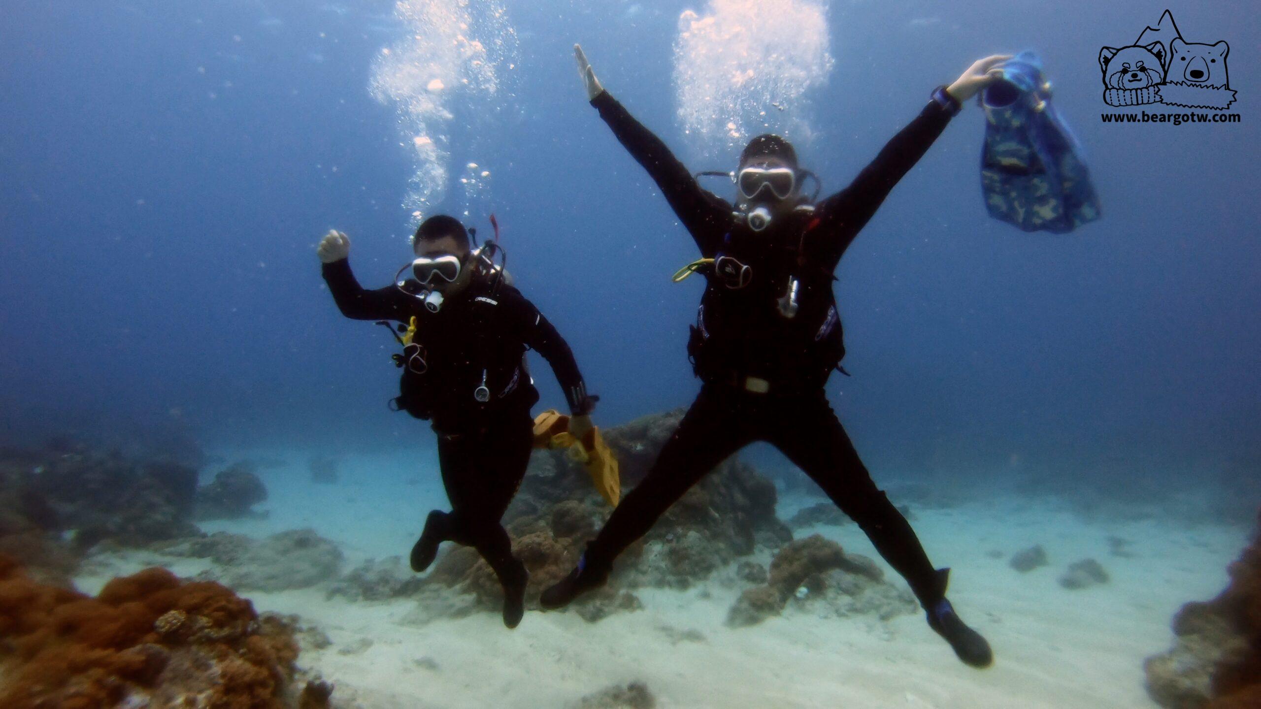 綠島 Fun Dive 第三隻，我在海底太空漫步~ 石朗上方河堤下潛